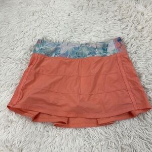 Lululemon Pace Rival Skirt II Plum Peach / Blushed Illusion Multi